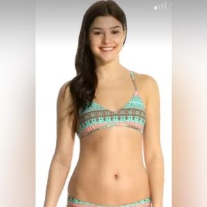 NWT Eidon Madison Fixed Triangle Wayfarer Bikini D-Cup Top Only